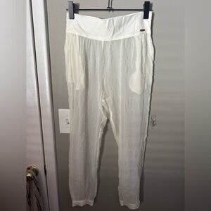 Elegant Sheer White Pants